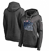 Women New England Patriots Pro Line by Fanatics Branded Super Bowl LI Champions Trophy Collection Locker Room Pullover Hoodie Charcoal FengYun,baseball caps,new era cap wholesale,wholesale hats